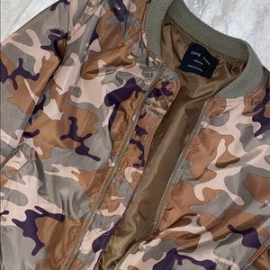 Love Tree — camouflage bomber jacket